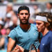 Karen Khachanov, Andrey Rublev - Photo by Corinne Dubreuil/ABACAPRESS.COM - Photo by Icon sport