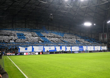 Supporters de l'Olympique de Marseille - (Photo by Anthony Bibard/FEP/Icon Sport)