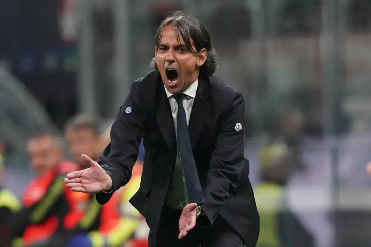 In the pic : Simone Inzaghi Coach FC Internazionale - Photo by Icon sport