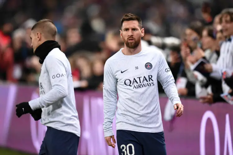 Marco Verratti et Lionel Messi
(Photo by Philippe Lecoeur/FEP/Icon Sport)