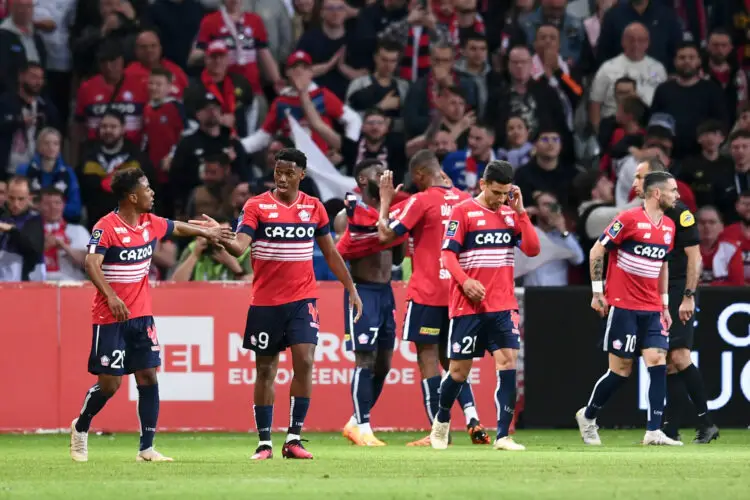 09 Jonathan Christian DAVID (losc) during the Ligue 1 Uber Eats match between Lille and Marseille at Stade Pierre Mauroy on May 20, 2023 in Lille, France. (Photo by Philippe Lecoeur/FEP/Icon Sport)