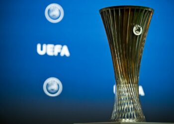 Le trophée de la Ligue Europa Conférence - Photo by Kristian Skeie - UEFA via Sportsfile 
Photo by Icon Sport