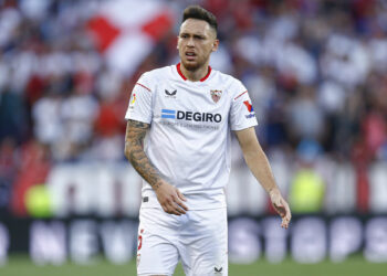 Lucas Ocampos of Sevilla FC during the La Liga match between Sevilla FC and RCD Espanyol played at Sanchez Pizjuan Stadum on May 4, 2022 in Sevilla, Spain. (Photo by Antonio Pozo / Pressinphoto / Icon Sport) - Photo by Icon sport