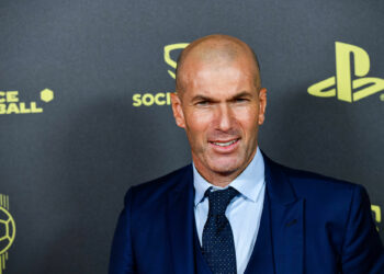 Zinedine Zidane à la cérémonie du Ballon d'Or 2022. Baptiste Fernandez/Icon Sport