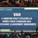 Panneau expliquant le rôle de la VAR - (Photo by Christophe Saidi/FEP/Icon Sport)