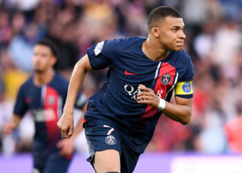 Kylian Mbappé (Photo by  Philippe Lecoeur/FEP/Icon Sport)