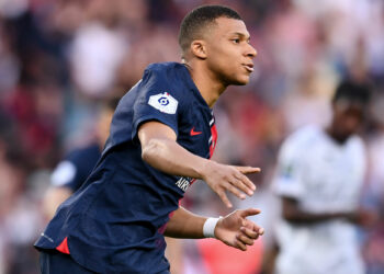 Kylian Mbappé (Photo by  Philippe Lecoeur/FEP/Icon Sport)