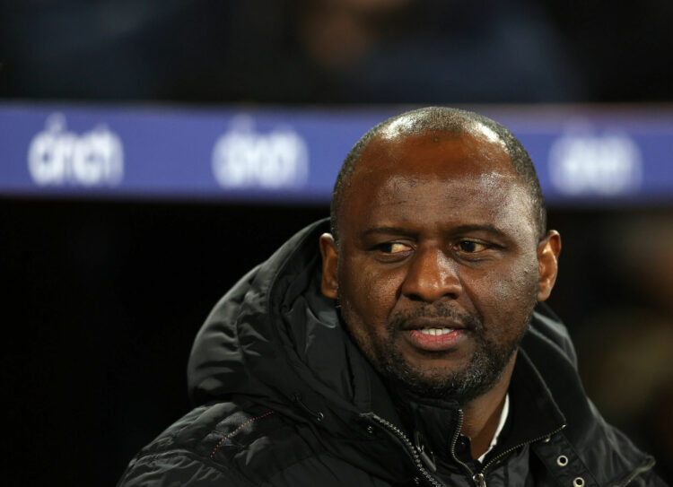 London, England, 25th February 2023. Patrick Vieira manager of Crystal Palace during the Premier League match at Selhurst Park, London. Picture credit should read: David Klein / Sportimage - Photo by Icon sport