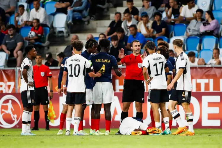 Allemagne - France en U17 lors de la finale de l'Euro en Hongrie. 
(Photo by Nikola Krstic/Icon Sport)