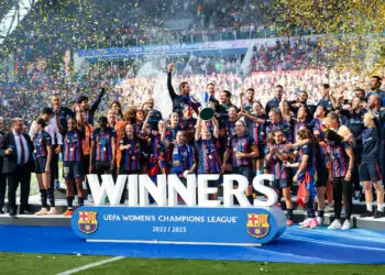EINDHOVEN, 03-06-2023 ,Philips Stadium, UEFA Women’s Champions League Final, Barcelona - Wolfsburg CL Final (women) , season 2022 / 2023, during the match Barcelona - Wolfsburg CL Final (women) Barcelona winner 3-2 - Photo by Icon sport during the UEFA Women Champions League match between FC Barcelona and Wolfsburg at PSV Stadion on June 3, 2023 in Eindhoven, Netherlands. (Photo by ProShots/Icon Sport)