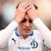 8191110 14.05.2022 Dynamo's Arsen Zakharyan reacts during the Russian Premier-League soccer match between Lokomotiv Moscow and Dynamo Moscow, in Moscow, Russia. Alexey Filippov / Sputnik - Photo by Icon sport