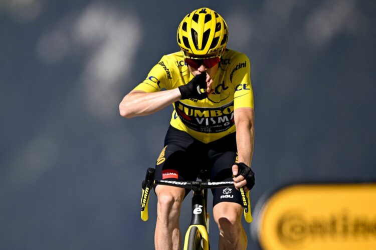 Danish Jonas Vingegaard of Jumbo-Visma pictured in action during stage 17 of the Tour de France cycling race from Saint-Gervais Mont Blanc to Courchevel (165,7 km), France, on July 19 2023. This year's Tour de France takes place from 01 to 23 July 2023. Photo by ABACAPRESS.COM - Photo by Icon sport