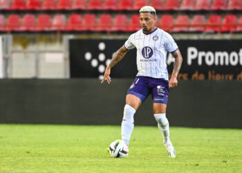 Rafael RATAO of Toulouse during the friendly match between Toulouse FC and Montpellier HSC on July 15, 2023 in Beziers, France. (Photo by Alexandre Dimou/Icon Sport)