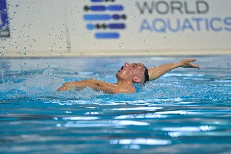Fernando Diaz Del RIO SOTO of Spain  during the Swimming Artistic World Cup, Day 1 on May 5, 2023 in Montpellier, France. (Photo by Alexandre Dimou/Icon Sport)