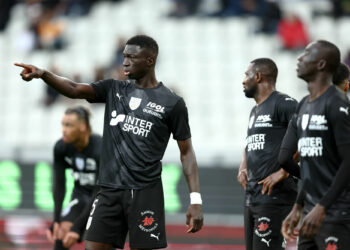 05 Formose MENDY (asc) during the Ligue 2 BKT match between Grenoble and Amiens at Stade des Alpes on April 1, 2023 in Grenoble, France. (Photo by Alex Martin/FEP/Icon Sport)