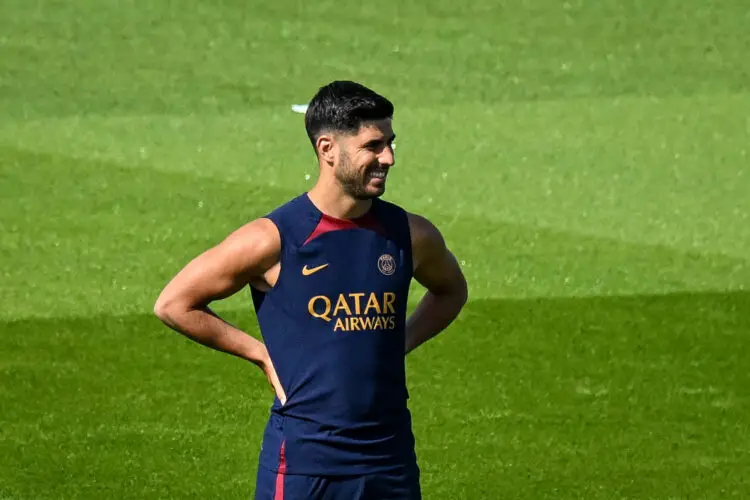 Marco ASENSIO of Paris Saint Germain (PSG) during the training session of Paris Saint-Germain on July 20, 2023 at Campus PSG in Poissy, France. (Photo by Baptiste Fernandez/Icon Sports)