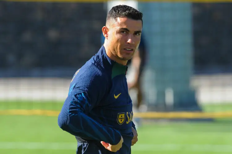 Oeiras, 06/15/2023 - Training of the National Football Team before the match against Bosnia for the 2023/24 European Championship Qualification. Cristiano Ronaldo ( Álvaro Isidoro / Global Images ) - Photo by Icon sport