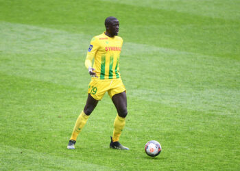 Abdoulaye TOURE of Nantes during the Ligue 1 match between between Rennes and Nantes at Roazhon Park on April 11, 2021 in Rennes, France. (Photo by Anthony Dibon/Icon Sport)