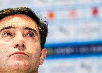MARCELINO head coach of Marseille during the presentation of the new coach of Olympic Marseille on July 4, 2023 in Marseille, France. (Photo by Johnny Fidelin/Icon Sport)
