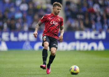 Pablo Maffeo of RCD Mallorca during the La Liga match between RCD Espanyol and RCD Mallorca played at RCDE Stadium on February 25 in Barcelona, Spain. (Photo by / Sergio Ruiz / Pressinphoto / Icon Sport) - Photo by Icon sport