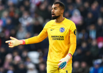 Leicester, England, 21st January 2023. Robert Sanchez of Brighton during the Premier League match at the King Power Stadium, Leicester. Picture credit should read: Darren Staples / Sportimage - Photo by Icon sport