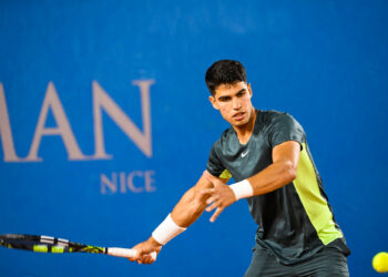 Carlos ALCARAZ à la Hopman Cup à Nice (Photo by Pascal Della Zuana/Icon Sport)