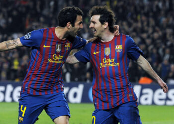 Cesc Fabregas / Lionel Messi. Image Photo / Icon Sport
