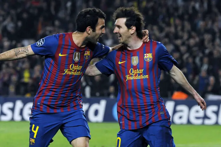 Cesc Fabregas / Lionel Messi. Image Photo / Icon Sport