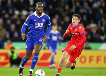 Boubakary Soumaré of Leicester City runs with the ball during the Emirates FA Cup Fifth Round match Leicester City vs Blackburn Rovers at King Power Stadium, Leicester, United Kingdom, 28th February 2023 (Photo by Nick Browning/News Images) in , on 2/28/2023. (Photo by Nick Browning/News Images/Sipa USA) - Photo by Icon sport