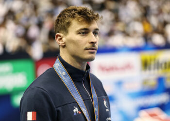Maxime Grousset, FRA, after 2023 aquatic worlds in Fukuoka, mens 50m butterfly final; 24/07/2023; - Foto: SCHREYER - Photo by Icon sport