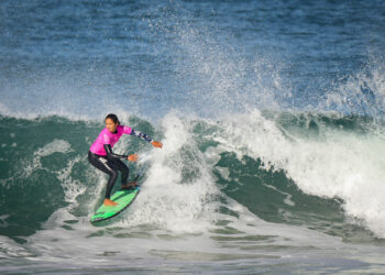 Vahine FIERRO of France during the Roxy Pro France - World Surf League on October 23, 2021 in Hossegor, France. (Photo by Scoop Dyga/Icon Sport)