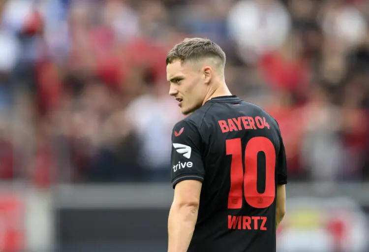 Florian WIRTZ (LEV) with new jersey number 10, soccer test match, Bayer 04 Leverkusen (LEV) - West Ham United (WHU), on August 5th, 2023 in Leverkusen Germany. - Photo by Icon sport