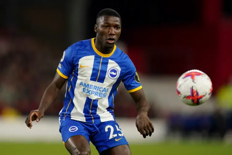Brighton and Hove Albions Moises Caicedo in action during the Premier League match at the City Ground, Nottingham. Picture date: Wednesday April 26, 2023. - Photo by Icon sport