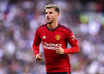 Manchester United's Mason Mount during the Premier League match at the Tottenham Hotspur Stadium, London. Picture date: Saturday August 19, 2023. - Photo by Icon sport