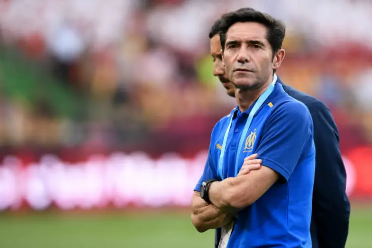 MARCELINO GARCIA TORAL (Entraineur Marseille OM) during the Ligue 1 Uber Eats match between Metz and Olympique de Marseille at Stade Saint-Symphorien on August 18, 2023 in Metz, France. (Photo by Philippe Lecoeur/FEP/Icon Sport)