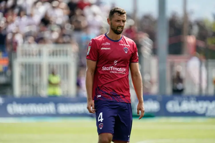Mateusz WIETESKA of Clermont during the Ligue 1 Uber Eats match between Clermont Foot 63 and Monaco at Stade Gabriel-Montpied on August 13, 2023 in Clermont-Ferrand, France. (Photo by Dave Winter/FEP/Icon Sport)