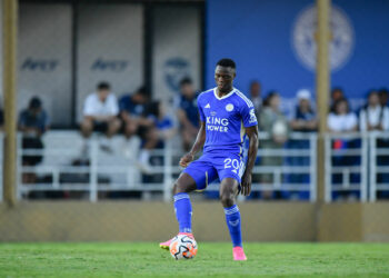 Patson Daka of Leicester City seen in action during the training exercise between Leicester City and Port FC at Alpine Football Camp Training. Final score; Leicester City 1:0 Port FC. (Photo by Amphol Thongmueangluang / SOPA Images/Sipa USA) - Photo by Icon sport