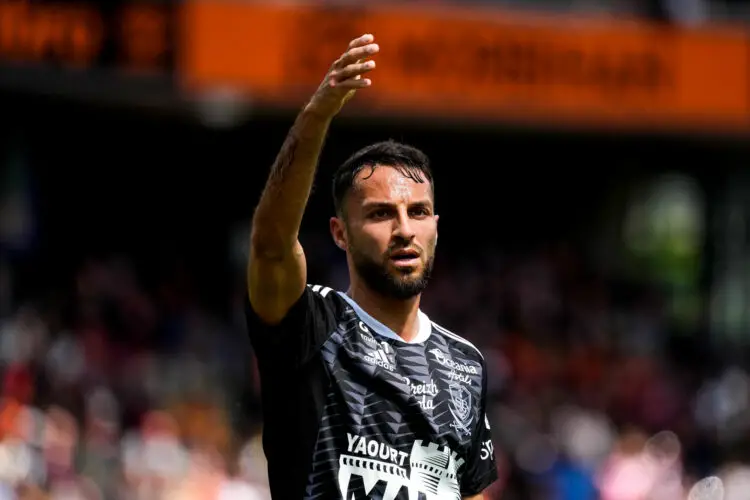 Haris BELKEBLA of Stade Brestois during the Ligue 1 Uber Eats match between Lorient and Brest on May 7, 2023 in Lorient, France. (Photo by Hugo Pfeiffer/Icon Sport)