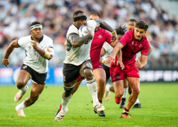 Levani BOTIA of Fidji during the Rugby World Cup 2023 Pool C match between Fiji and Georgia at Stade Matmut Atlantique on September 30, 2023 in Bordeaux, France. (Photo by Hugo Pfeiffer/Icon Sport)