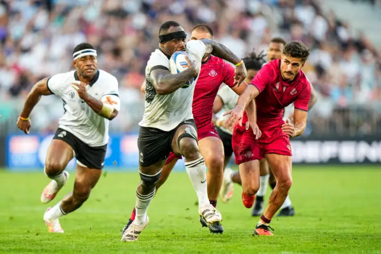 Levani BOTIA of Fidji during the Rugby World Cup 2023 Pool C match between Fiji and Georgia at Stade Matmut Atlantique on September 30, 2023 in Bordeaux, France. (Photo by Hugo Pfeiffer/Icon Sport)