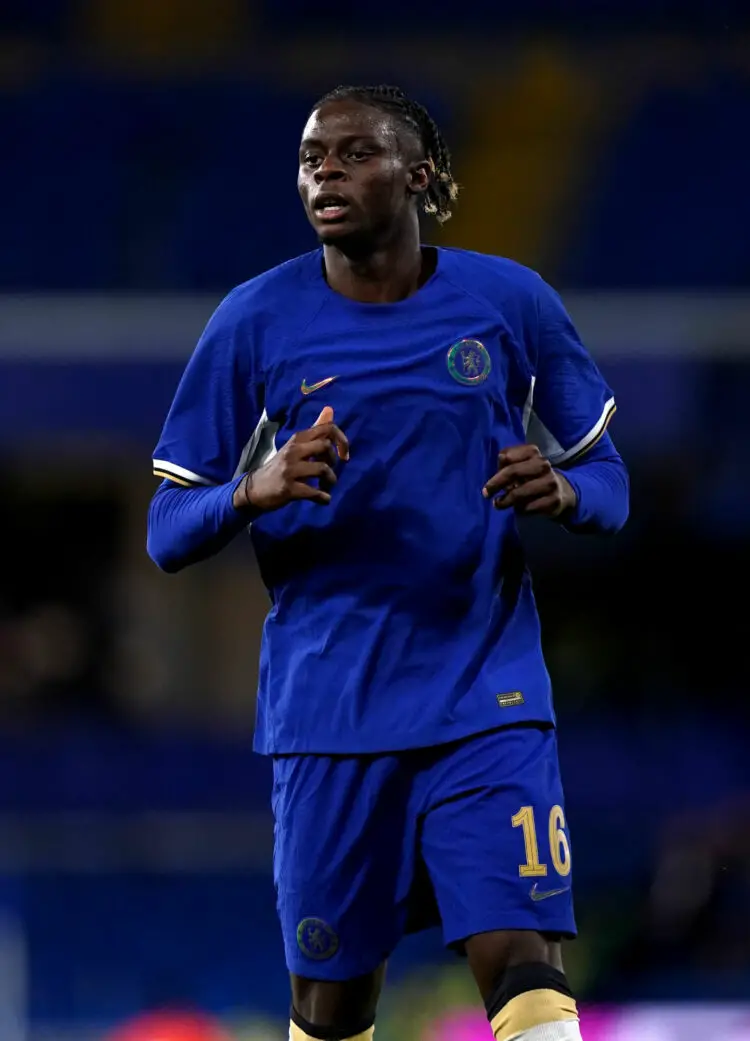 Lesley Ugochukwu arbore ses nouvelles couleurs lors de la Carabao Cup 2023. Photo by Icon sport