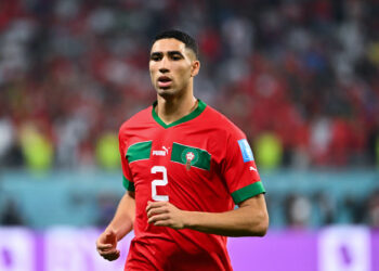 Achraf HAKIMI of Morocco during the FIFA World Cup 2022 - Third Place Final between Croatia and Morocco at Khalifa International Stadium on December 17, 2022 in Doha, Qatar. (Photo by Anthony Dibon/Icon Sport)