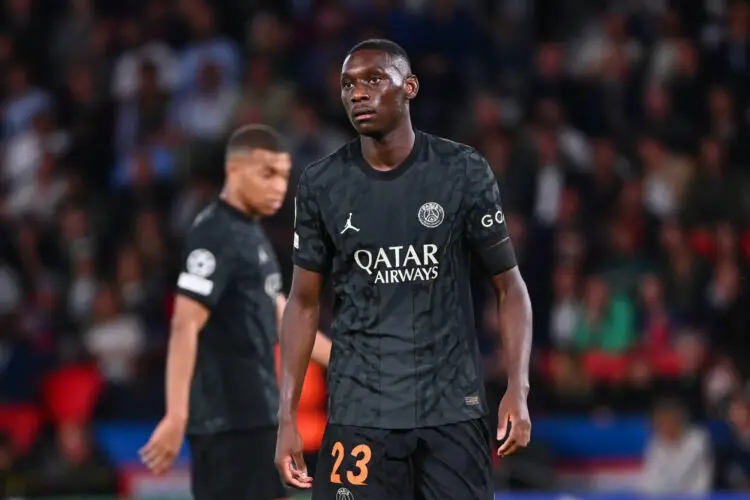 Randal KOLO MUANI of PSG during the UEFA Champions League, match between Paris Saint-Germain and Borussia Dortmund at Parc des Princes on September 19, 2023 in Paris, France. (Photo by Anthony Dibon/Icon Sport)