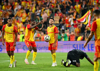 Andy DIOUF et Adrien THOMASSON - RC Lens  (Photo by Anthony Dibon/Icon Sport)