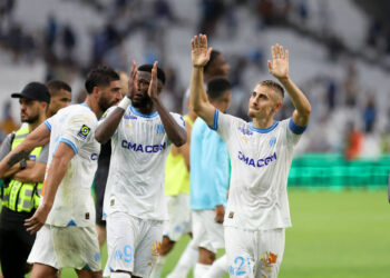 21 Valentin RONGIER (om) during the Ligue 1 Uber Eats match between Olympique de Marseille and Stade Brestois 29 at Orange Velodrome on August 26, 2023 in Marseille, France. (Photo by Johnny Fidelin/Icon Sport)