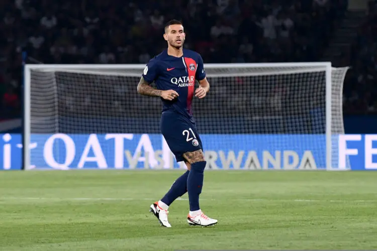 21 Lucas HERNANDEZ (psg) during the Ligue 1 Uber Eats match between Paris Saint Germain and Racing Club de Lens on August 26, 2023 in Paris, France. (Photo by Philippe Lecoeur/FEP/Icon Sport)