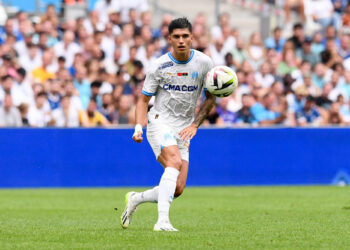 20 Carlos Joaquin CORREA (om) during the Ligue 1 Uber Eats match between Olympique de Marseille and Toulouse Football Club  at Orange Velodrome on September 17, 2023 in Marseille, France. (Photo by Philippe Lecoeur/FEP/Icon Sport)
