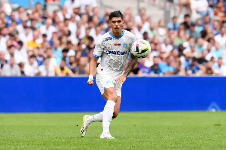 20 Carlos Joaquin CORREA (om) during the Ligue 1 Uber Eats match between Olympique de Marseille and Toulouse Football Club  at Orange Velodrome on September 17, 2023 in Marseille, France. (Photo by Philippe Lecoeur/FEP/Icon Sport)