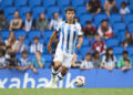 Martin Zubimendi of Real Sociedad during the Pre-season friendly match between Real Sociedad and Bayer Leverkusen played at Reale Arena Stadium on July 29, 2023 in San Sebastian, Spain. (Photo by Cesar Ortiz / Pressinphoto / Icon Sport) - Photo by Icon sport