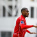 Loick LANDRE of Nimes during the Ligue 1 match between Nimes Olympique and Stade Reims at Stade des Costieres on May 2, 2021 in Nimes, France. (Photo by Johnny Fidelin/Icon Sport)